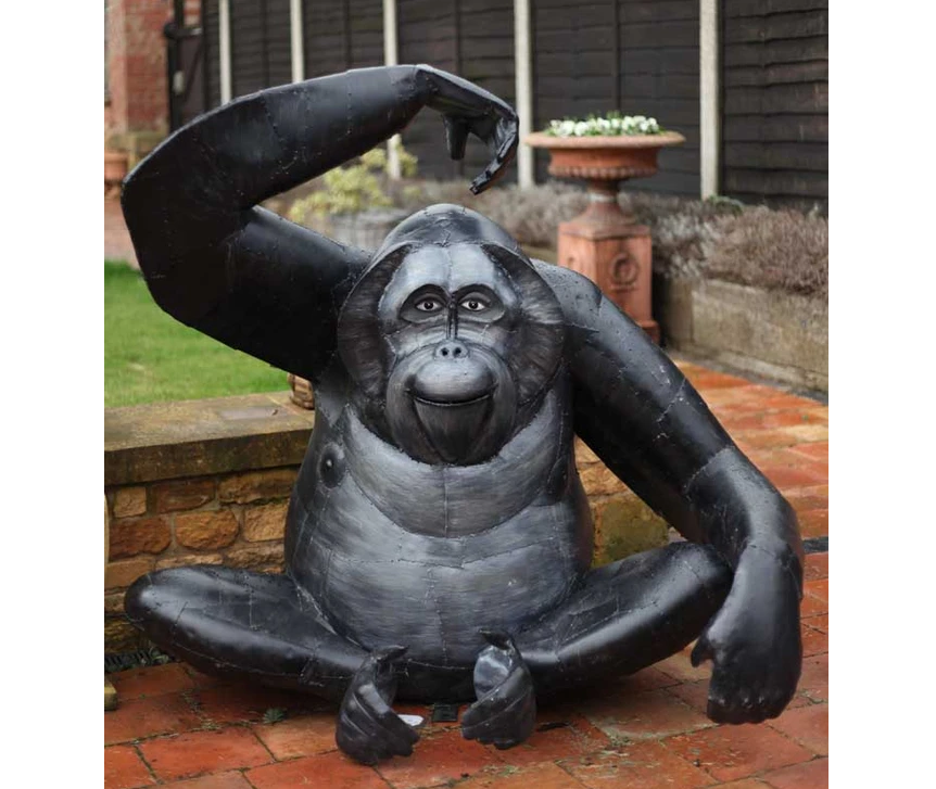 Bronze Gorilla & Monkey Statues