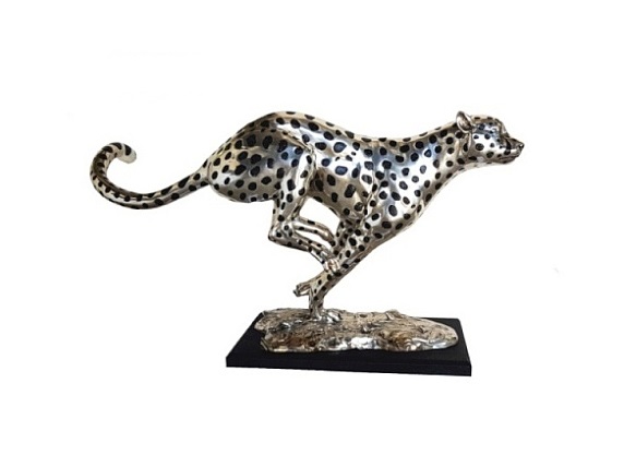 Bronze Running Cheetah Sculpture