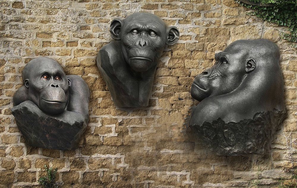 Gorilla Reads Wall Street Ape Monkey Statue Sculpture – Art of History  Sculpture