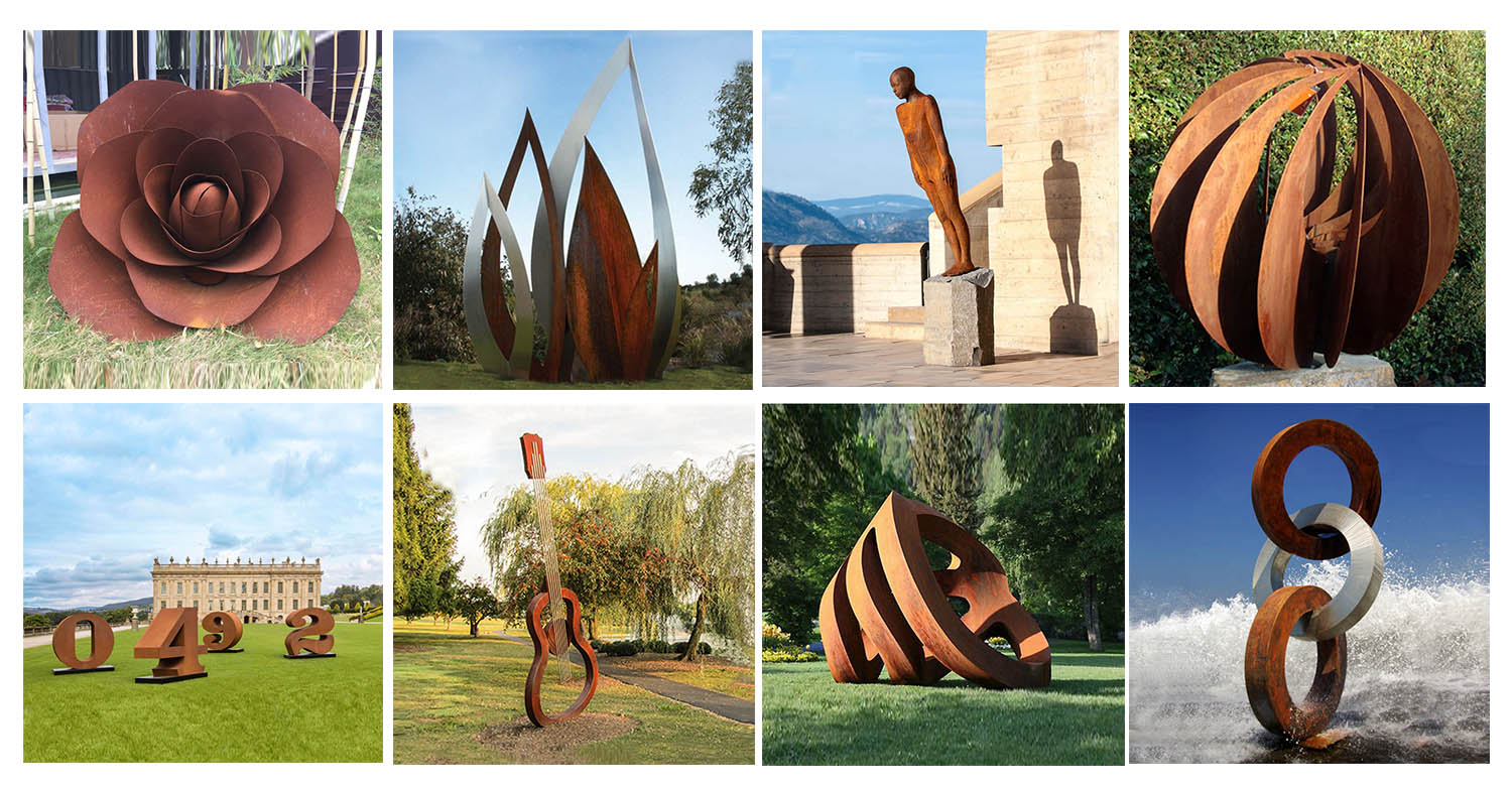 corten steel sculptures