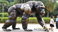 wild gorilla sculpture