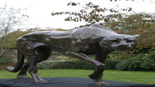 wild panther sculpture